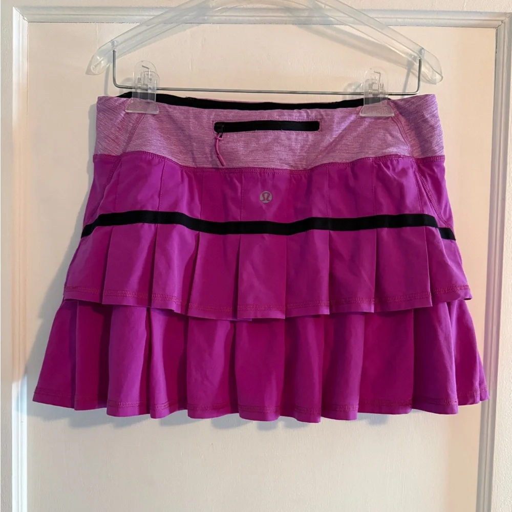 Lululemon Pace Setter Tennis Skirt Ultra Violet / Heathered Ultra Violet Size 6